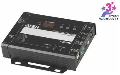 38291370_1293916302-4 ATEN VE8900R extensor de audio/video Receptor AV Negro - Imagen 1