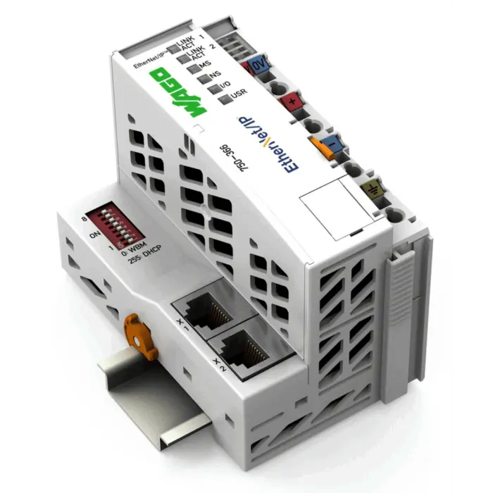 Acoplador de bus de campo EtherNet/IP; 4ª generación; DLR WAGO 750-366