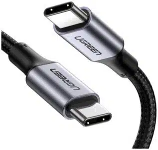Ugreen 70427 cable USB USB 2.0 1 m USB C 0.48 Gbit/s 100 W Negro, Plata
