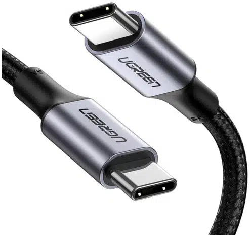 89224034_0828735357-5 Ugreen 70427 cable USB USB 2.0 1 m USB C 0.48 Gbit/s 100 W Negro, Plata - Imagen 1