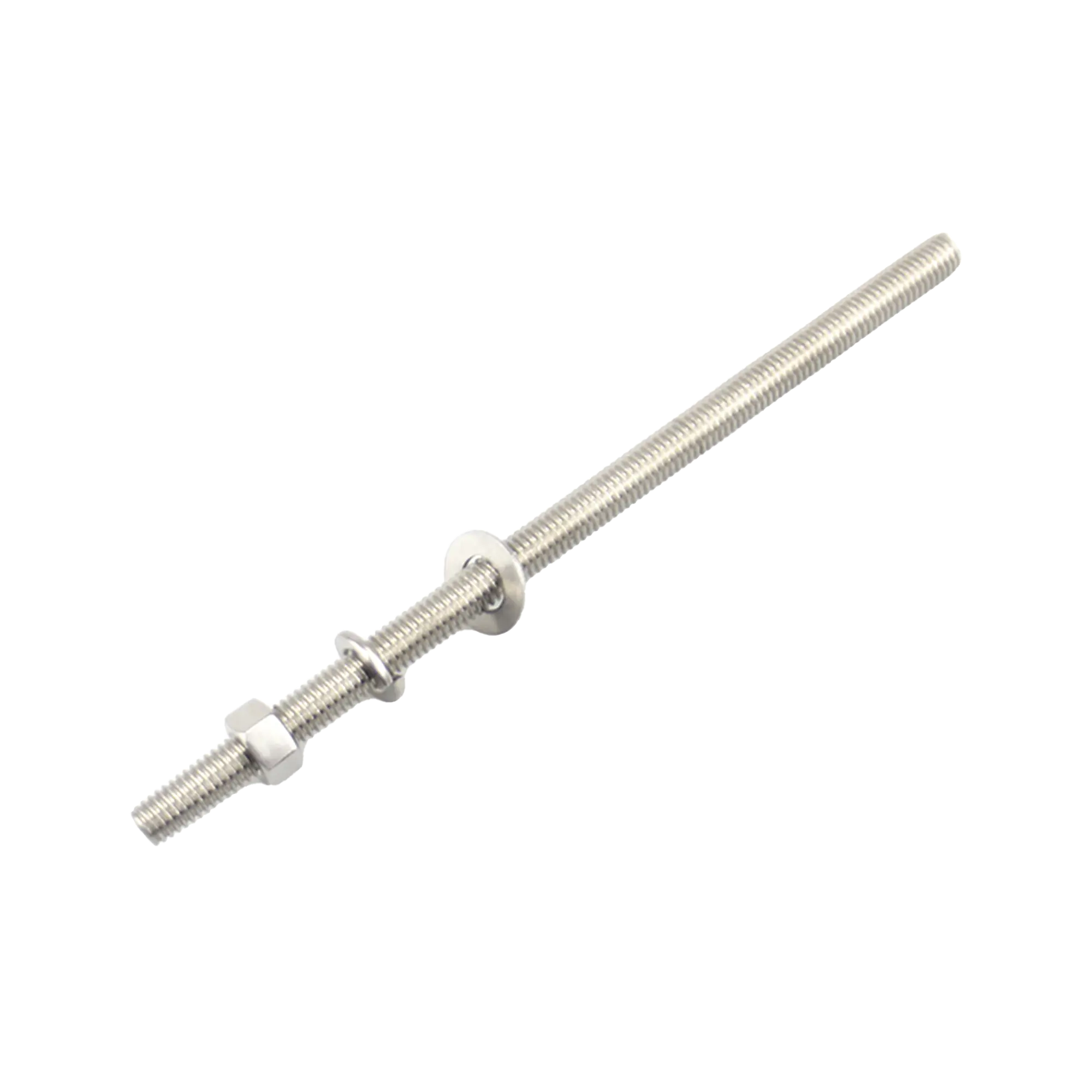 CH-120-CH120-h Kit de 10 Varillas Roscadas de 3/8 x 12 in, con Arandelas Planas, Arandelas de Seguridad y Tuercas. SYSCOM TOWERS CH-120 - Imagen 1