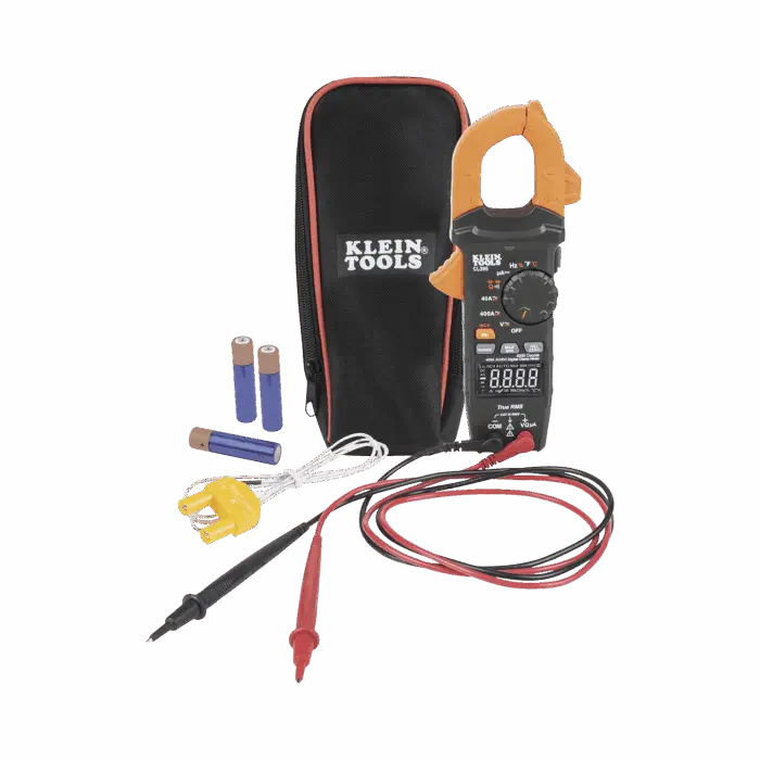 Amperímetro Digital de Gancho, Rango Automático de 400 A CA/CD. (MIDE CORRIENTE DIRECTA) KLEIN TOOLS CL-390