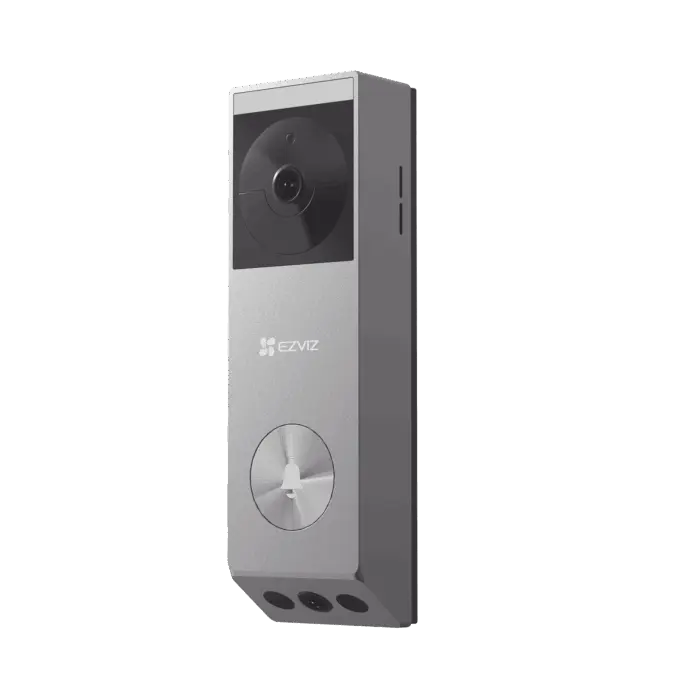 Doorbell de Batería Recargable con Transformador de 5Vcc o Panel Solar (Incluye Panel) / 3 megapíxel / Doble Lente / Protección IP65 / Audio de Dos Vías EZVI...