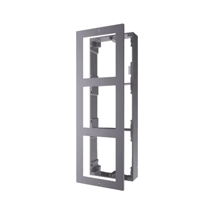 Base de 3 Espacios para Videoportero IP Hikvision / Instalación en SUPERFICIE DS-KD-ACW3