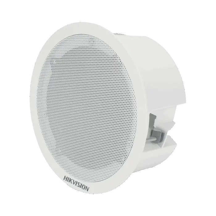 Altavoz Secundario para Montaje en Plafón / 3 Watts / 8 Ohms / Compatible con Altavoz IP HIKVISION / Uso en Interior DS-QAZ0203G1-S