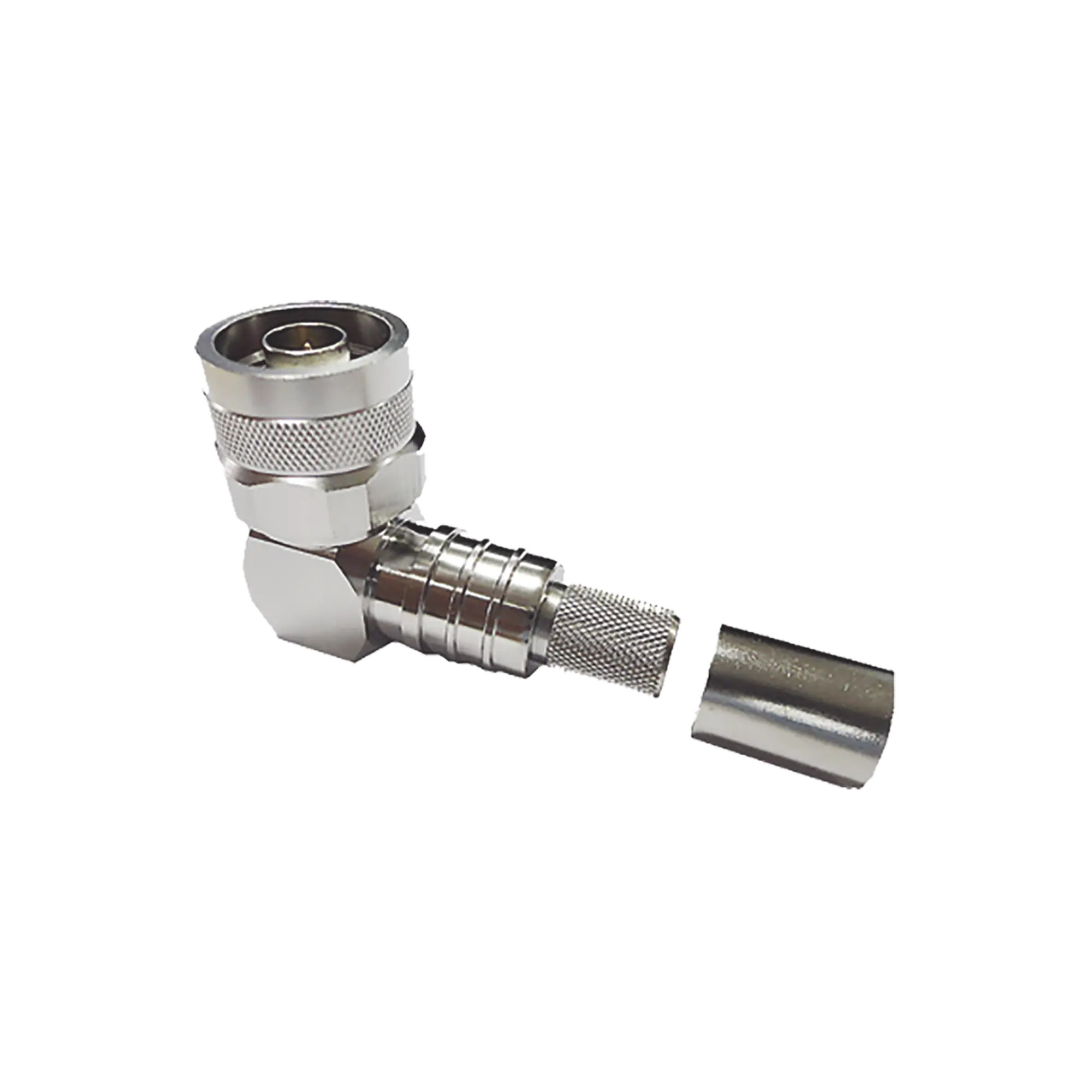 EZ-400-NMH-RA-X-EZ400NMHRAX-h Conector N Macho Angulo Recto, Plegable Hex. con Pin Cautivo para cables Tipo RG8 Times Microwave EZ-400-NMH-RA-X - Imagen 1
