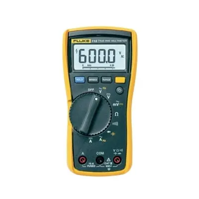FLUKE-115-FLUKE115 Multímetro Digital para Electricista, Para Pruebas de Capacitancia y Diodos, Uso con Voltaje Máximo de 600 V, Pantalla LED Retroiluminada FLUKE FLUKE-115 - Imagen 1