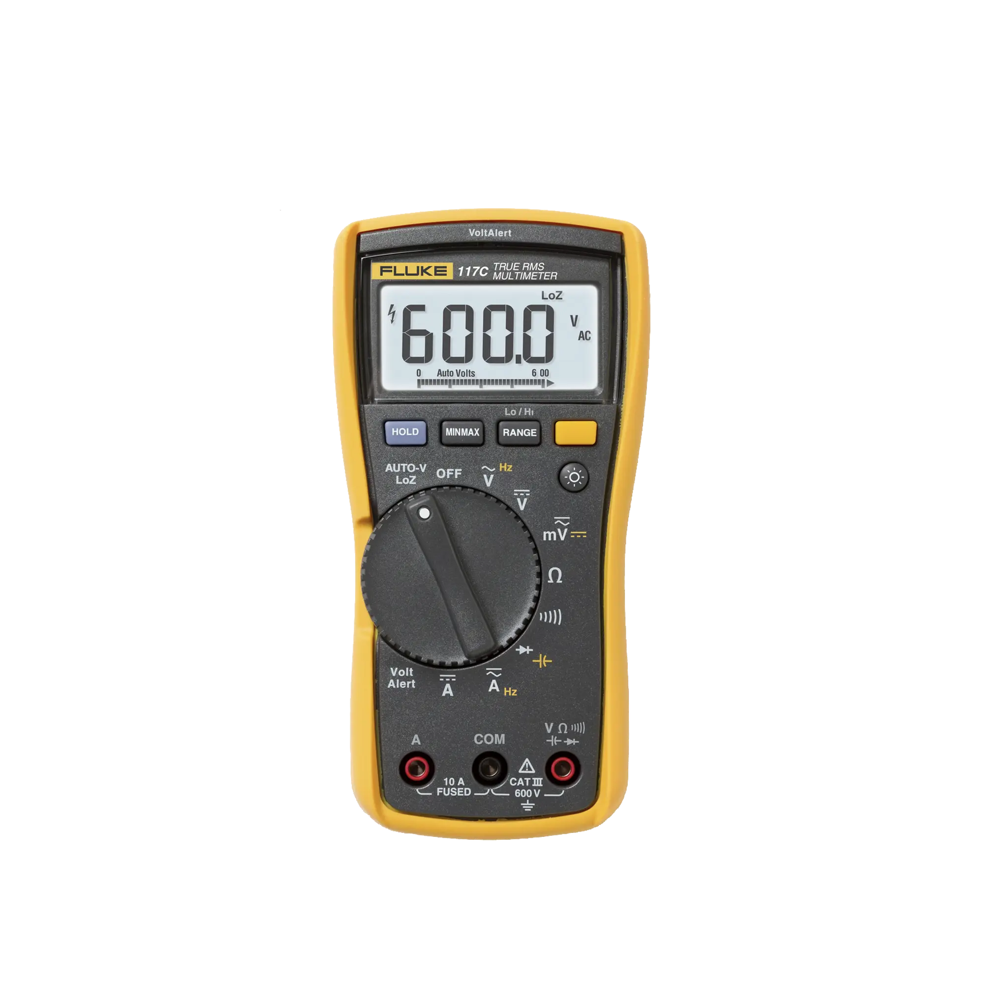 FLUKE-117-FLUKE117-h Multímetro Digital para Electricista, con Detector de Voltaje sin Contacto, Uso con Voltaje Máximo de 600 V, Pantalla LED Retroiluminada FLUKE FLUKE-117 - Imagen 1