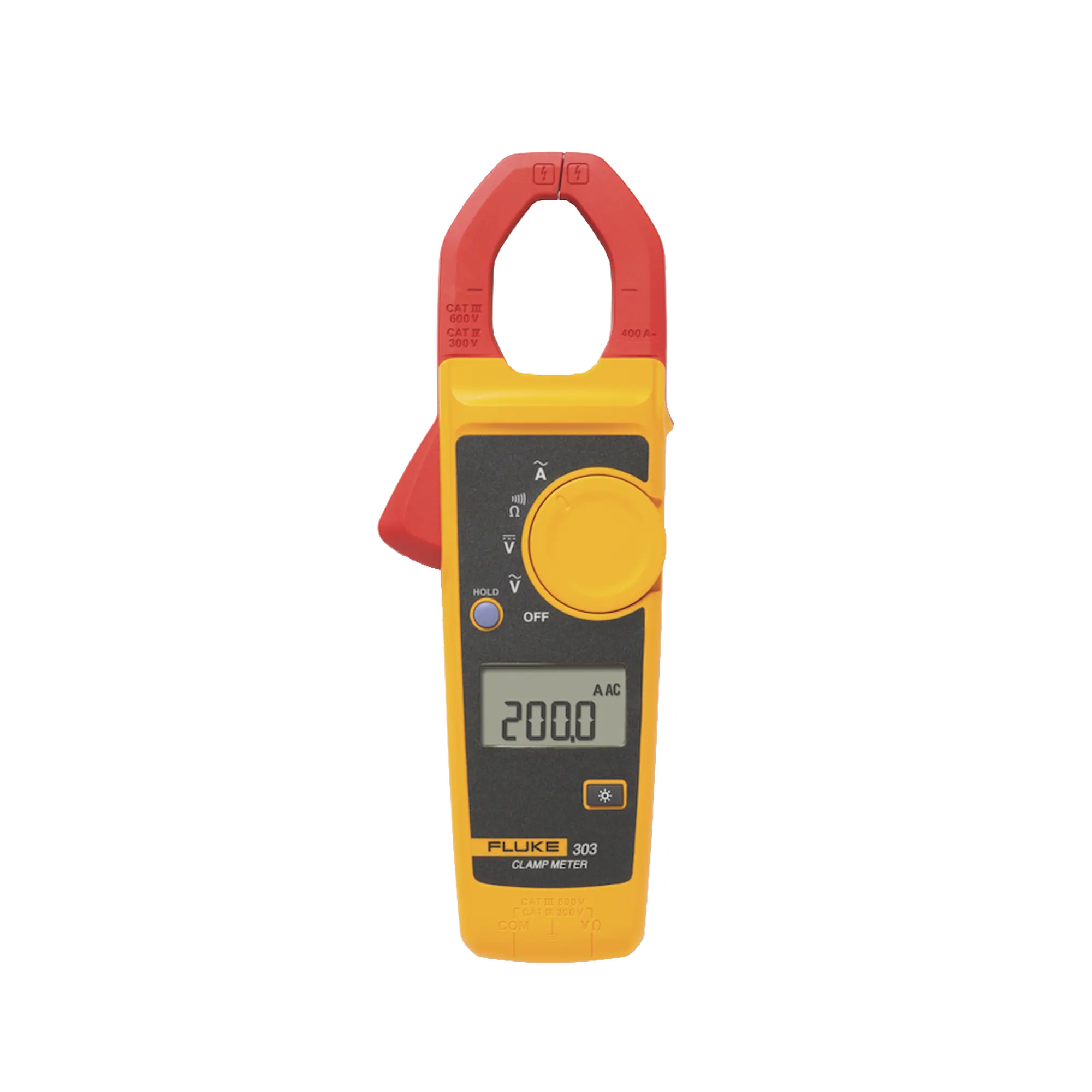 FLUKE-303EMESP-FLUKE303_EMESP-h Amperimetro de Gancho, Para Medida de Corriente en CA de 600 A y Tensión en CA y CC de 600V FLUKE FLUKE-303/EMESP - Imagen 1