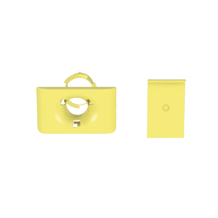 Accesorio de Salida a Tubo De 1.5 in (38 mm), Para Canaletas FiberRunner 4X4, 6X4, o 12X4, Color Amarillo PANDUIT FR1.5IDELYL