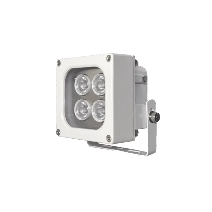 Iluminador LED de Alta Potencia | Luz Blanca | 10 Metros de Iluminación | Cobertura 120° | IP66 | Bajo Consumo de Energía | Fotocélula Incorporada | Soporte ...