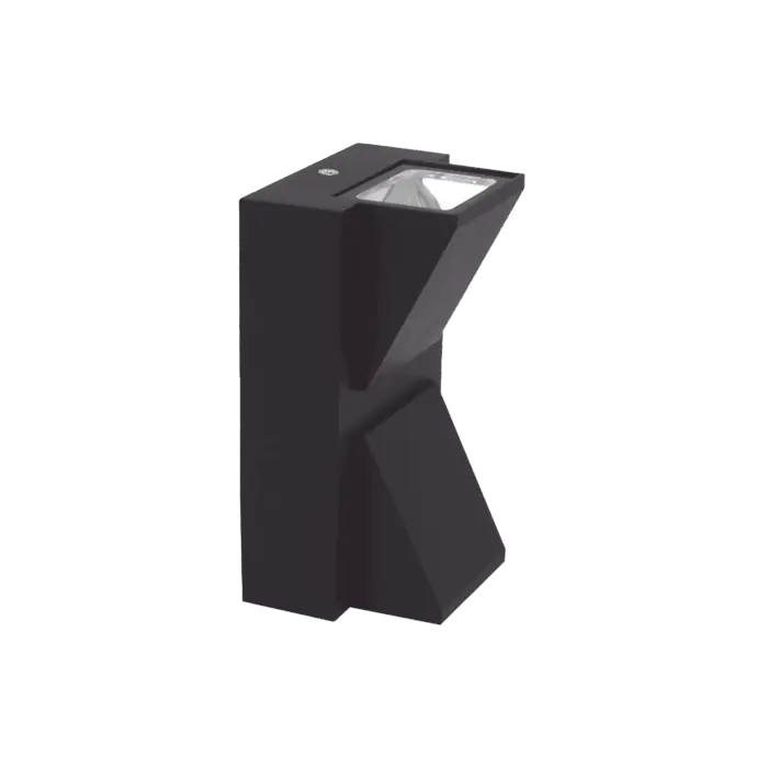 Lámpara Arbotante 6 W 330 lm / Dimensiones 141 x 80 mm / 85 - 265 Vca~ 50/60Hz / Luz Cálida 2 700 K / Uso en exterior IP 54. JWJ JPAA-0605