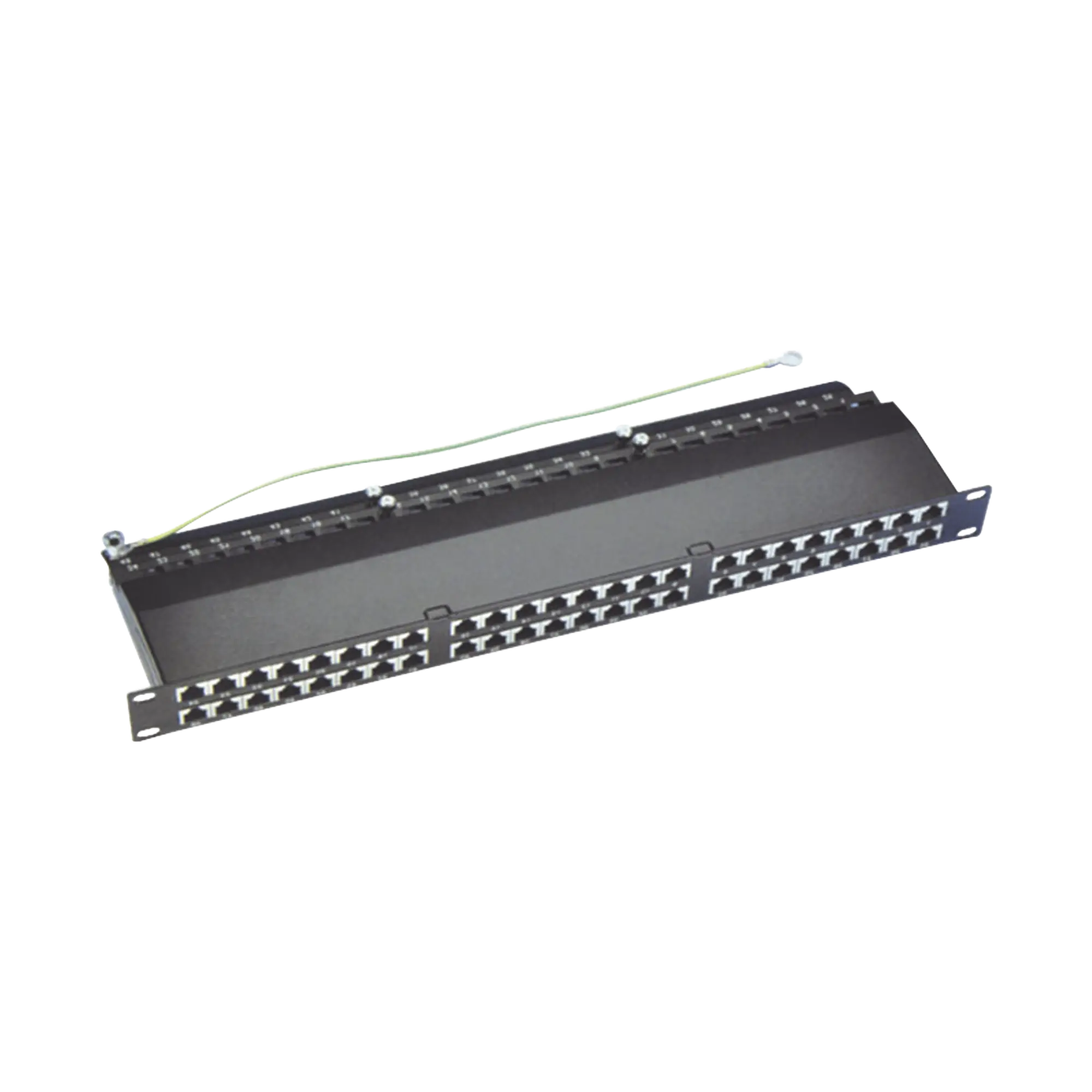 LPPPCS6A48P-LPPPCS6A48P-h Panel de parcheo de impacto (110) blindado de 48 puertos Cat6A LINKEDPRO BY EPCOM LPPPCS6A48P - Imagen 1