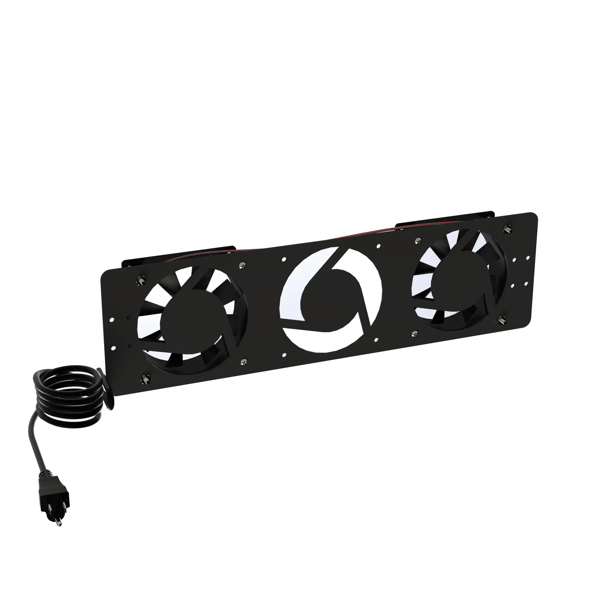 LPVENT02BASIC-LPVENT02BASIC-h Kit de 2 Ventiladores 110 Vca (12 x 12 cm) con Clavija para Gabinete de Piso LINKEDPRO BY EPCOM LPVENT02BASIC - Imagen 1