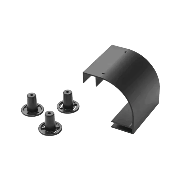 Accesorio de Bajada de Cable, Para Escalerilla de 12 in de Ancho, de Aluminio, Color Negro HOFFMAN LRD12BLK