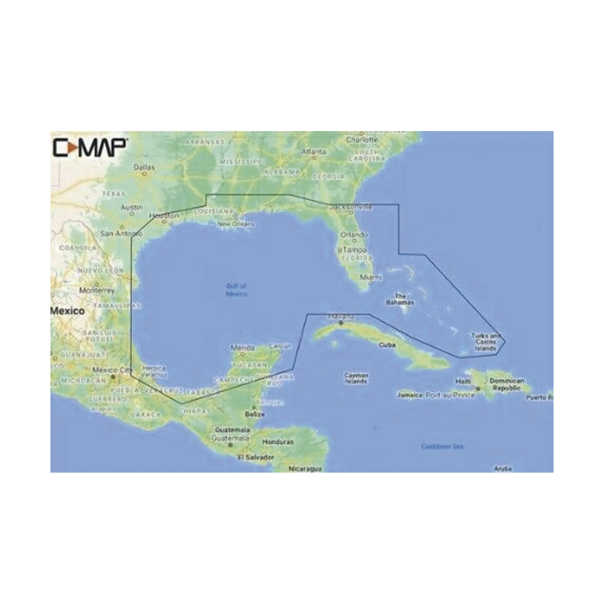 M-NA-Y204-MS-MNAY204MS-h M-NA-Y204-MS C-MAP REVEAL del Golfo de México y Bahamas - Imagen 1