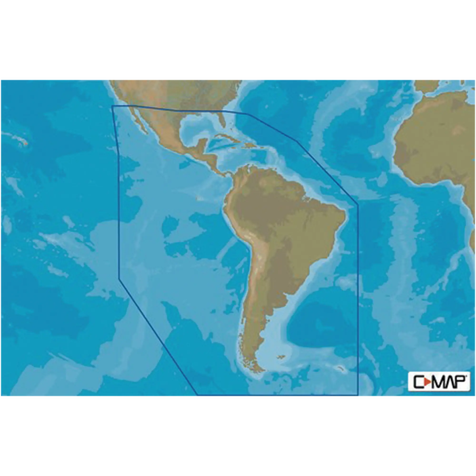 M-SA-Y038-MS-MSAY038MS-h M-SA-Y038-MS MAX-N+ mapas del caribe, centro y Sudamérica. Compatible únicamente con series GO, NSO y NSS. C-MAP - Imagen 1