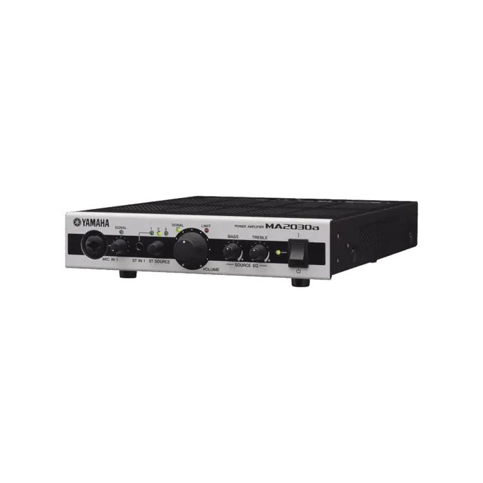 Mezclador Amplificador | 2 Canales - 30w | 1 Zona | Baja y Alta Impedancia | 2 Entradas de Micrófono | Entrada auxiliar YAMAHA MA2030A