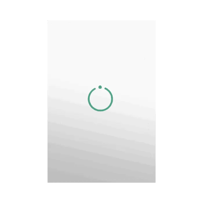 (ZWAVE) Interruptor On/Off panel táctil touch inalámbrico Zwave Plus 1 boton. Compatible con Hubitat HC8, Álula M2M, otro SMARTHOME BY EPCOM MHS511