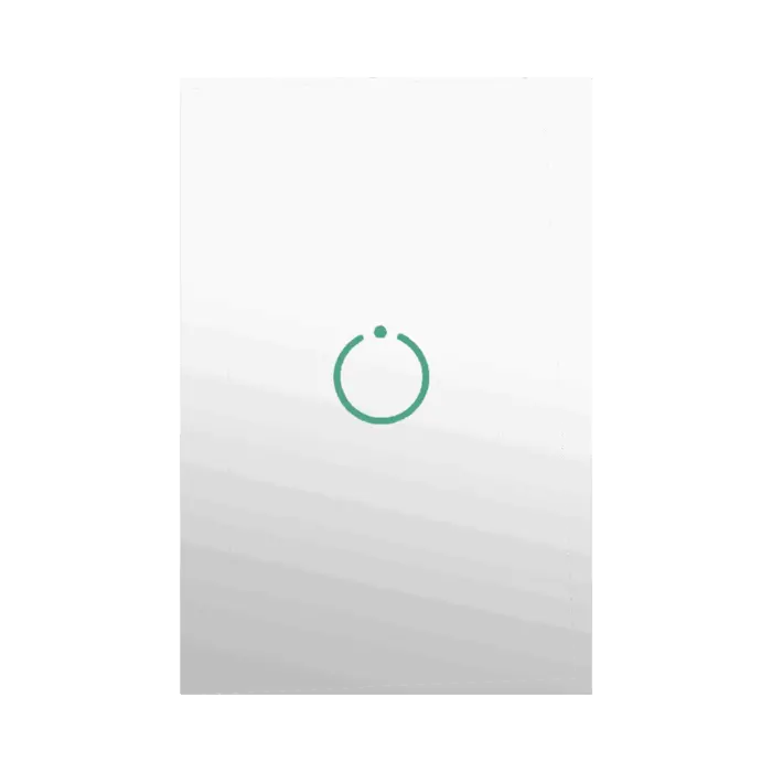 (ZWAVE) Interruptor On/Off panel táctil touch inalámbrico Zwave Plus 1 boton. No requiere cable neutro, Compatible con Hubitat HC8, Álula M2M, otros SMARTHOM...