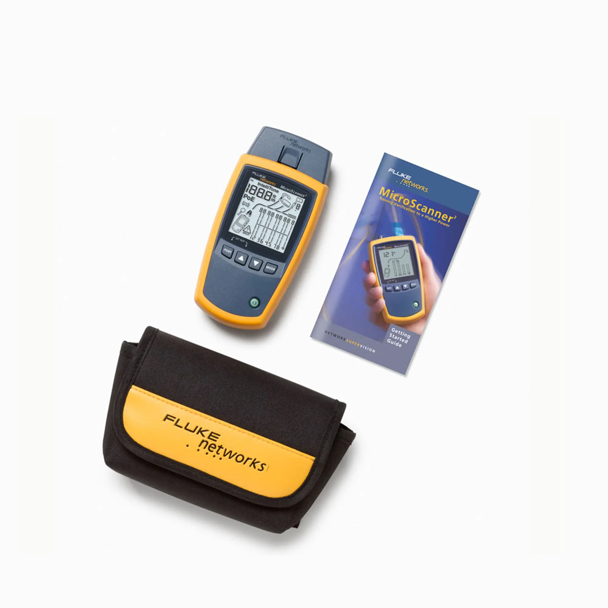 MS2-100-MS2100-h Verificador de Red MicroScanner2, para Comprobación de Redes de Voz, Datos y Video, Con Pantalla LCD Retroiluminada FLUKE NETWORKS MS2-100 - Imagen 1