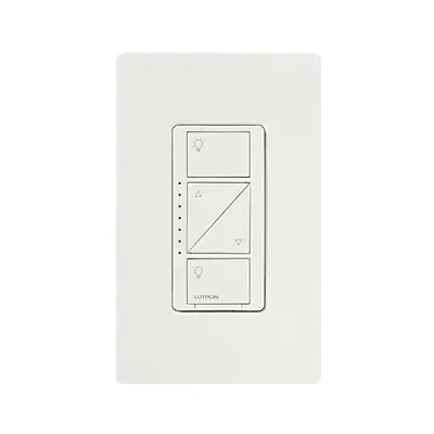 (Caseta Wireless) Atenuador, aumenta/disminuye intensidad de Iluminación, requiere cable neutro. 250W LED /1000 INC/HAL LUTRON CASETA WIRELESS PD10NXD