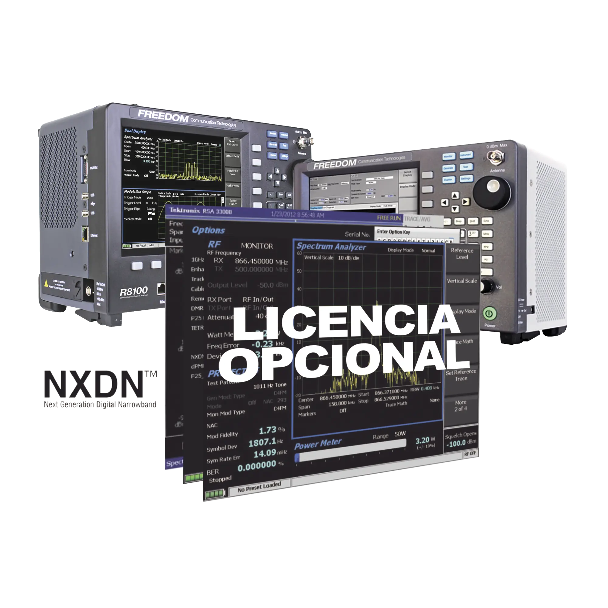 R8-NXDN-R8NXDN-h Opción de Software para prueba de Sistemas con Protocolo NXDN en R8000 /R8100. FREEDOM COMMUNICATION TECHNOLOGIES R8-NXDN - Imagen 1