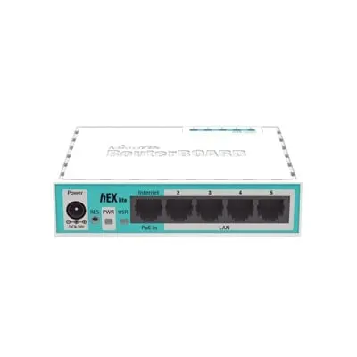 (hEX lite) RouterBoard, 5 Puertos Fast Ethernet MIKROTIK RB750R2