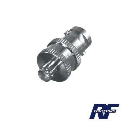 RFB-1142-RFB1142det Adaptador en Línea de Conector BNC Hembra a SMA Hembra / Radios Portátil Kenwood, Uniden, Níquel/ Oro/ Teflón. RF INDUSTRIES,LTD RFB-1142 - Imagen 1
