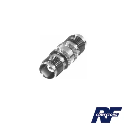 Adaptador Barril en Línea de Conector TNC Hembra a TNC Hembra, Níquel/ Oro/ Teflón. RF INDUSTRIES,LTD RFT-1225