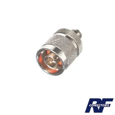 RFU-625-RFU625det Adaptador en Línea, de Conector Mini UHF Hembra a N Macho, Níquel/ Oro/ Teflón. RF INDUSTRIES,LTD RFU-625 - Imagen 1