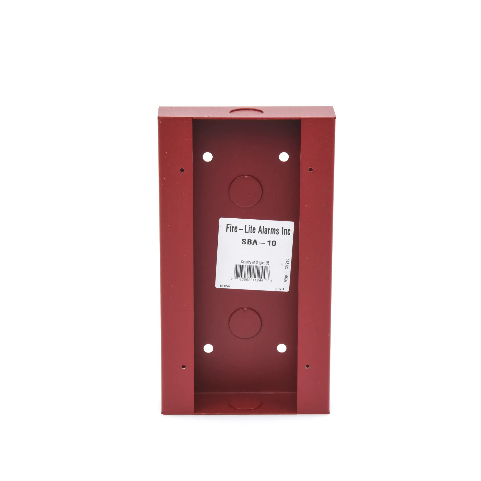 SBA-10-SBA10-h Caja de Montaje para Estación de Emergencia BG-12LRA y NBG-12LRA FIRE-LITE SBA-10 - Imagen 1
