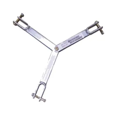 Brida para sujeción de retenida compatible con tramos STZ35G, Galvanizado por Inmersión en Caliente. SYSCOM TOWERS SJB-35G