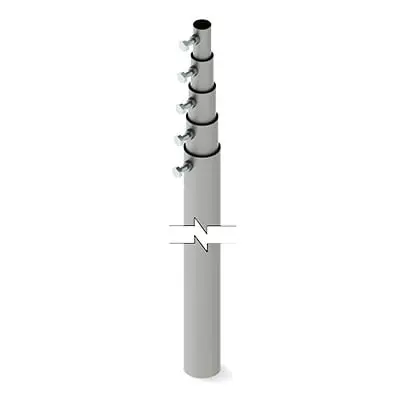 SLM-15-SLM15_det Mástil telescópico de 15 m (49.2 ft) Compuesto por 5 Secciones Concéntricas (requiere accesorios de instalación) SYSCOM TOWERS SLM-15 - Imagen 1
