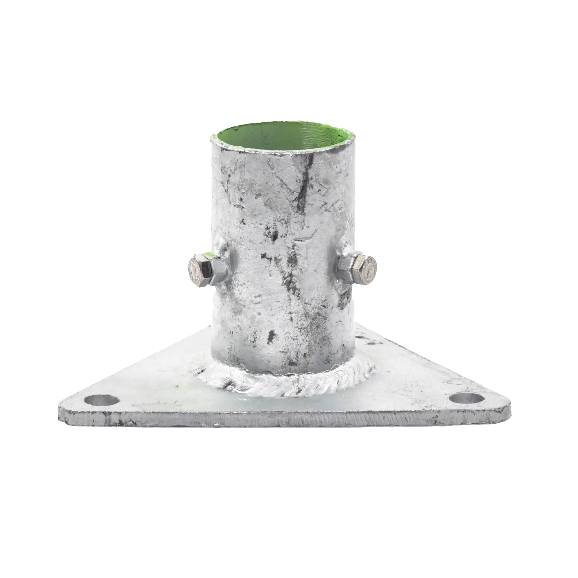 SLM-BA-5G-SLMBA5G-h Base Triangular para Mástil de 1" a 2" con Opresores. Galvanizado por Inmersión en Caliente. SYSCOM TOWERS SLM-BA-5G - Imagen 1