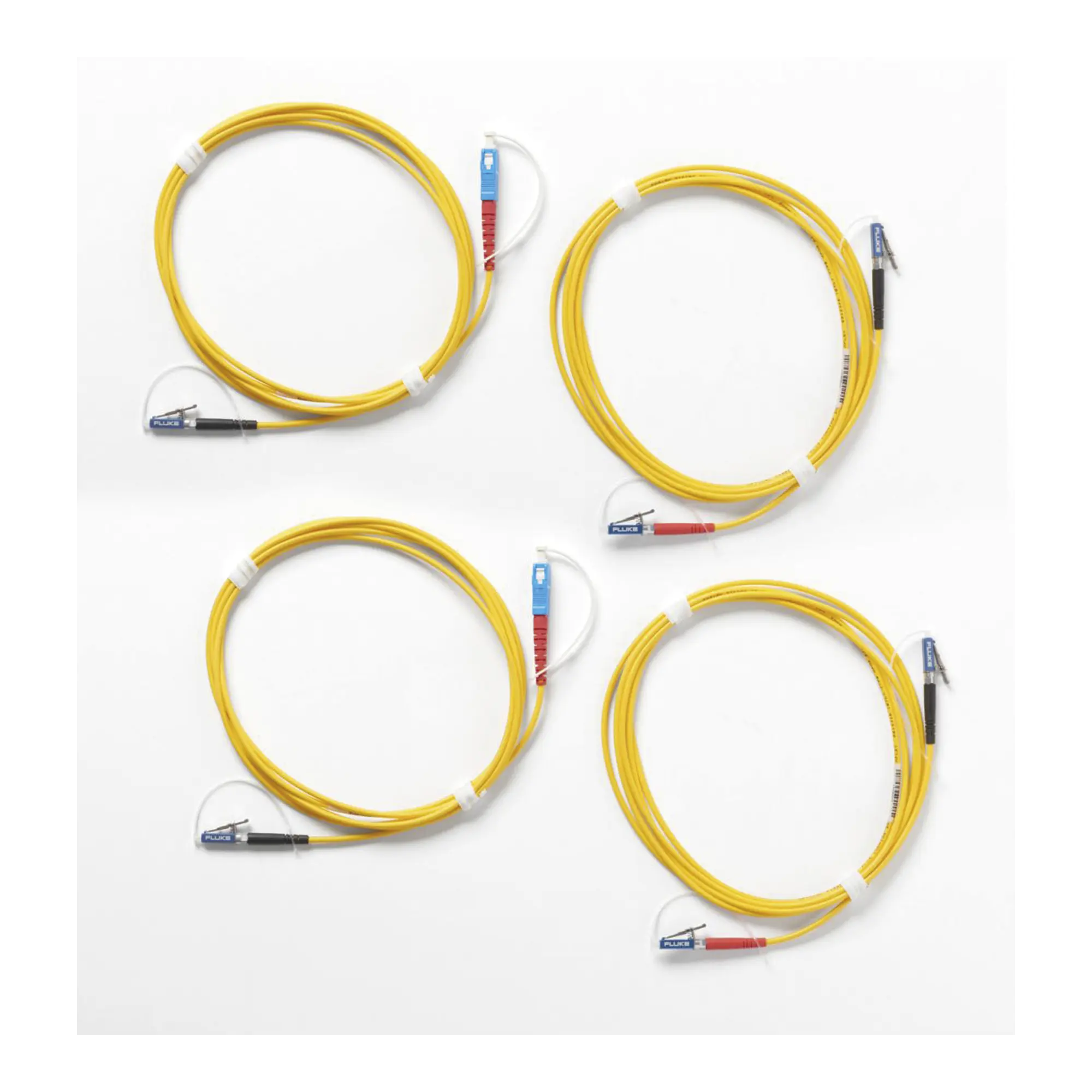 SRC-9-SCLC-KIT-M-SRC9SCLCKITM-h Kit de Cables de Referencia de Comprobación Monomodo CertiFiber® Pro, Para Fibras con Conectores LC (2 SC/LC Metálico, 2 LC/LC Metálico), de 2 Metros FLUKE N... - Imagen 1
