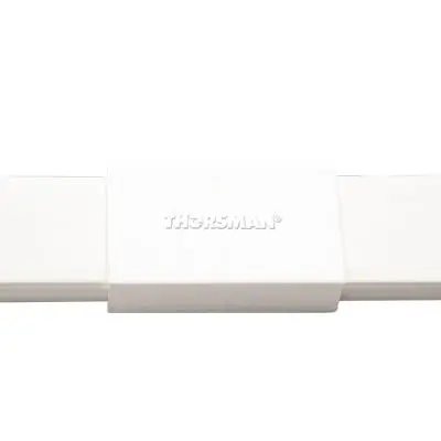 TMK-1720-U-TMK1720U Pieza de unión color blanco de PVC auto extinguible, para canaleta TMK1720 (5280-02001) THORSMAN TMK-1720-U - Imagen 1