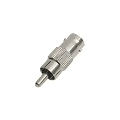 Adaptador en línea para 75 Ohm, de conector BNC hembra a RCA macho en aplicaciones de Audio-Video para cámaras, monitores y DVR´s. EPCOM TITANIUM TT-RG-03
