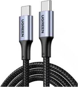 Ugreen 70427 cable USB USB 2.0 1 m USB C 0.48 Gbit/s 100 W Negro, Plata - Imagen 3