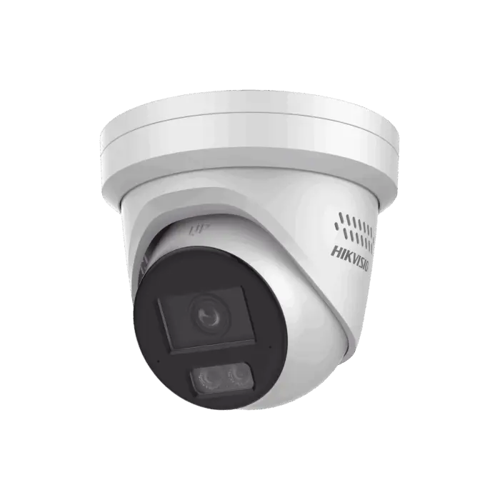 [ PROTECCIÓN ACTIVA ] Turret IP 4 Megapixel / Lente 2.8 mm / 40 mts IR / Exterior IP67 / Micrófono y Bocina Integrado (Audio de Dos Vías) / DARKFIGHTER / PoE...