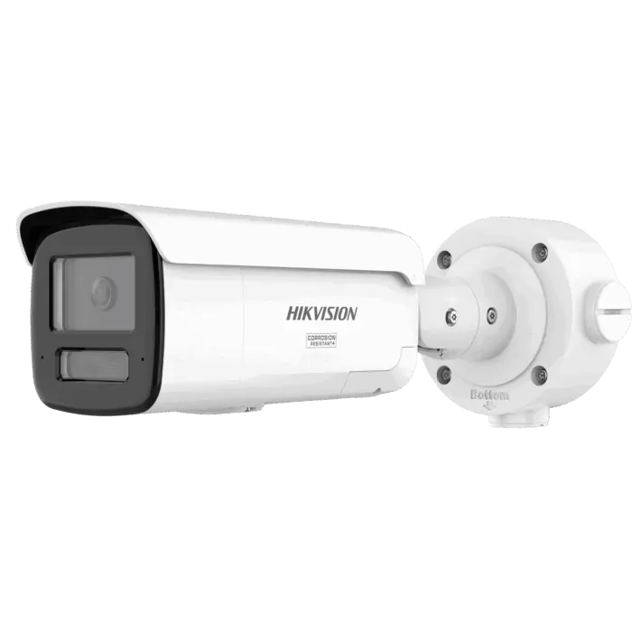 [ PROTECCIÓN ACTIVA ] Bala IP 4 Megapixel / Lente 4 mm / 60 mts IR / Exterior IP67 / Micrófono y Bocina Integrado (Audio de Dos Vías) / DARKFIGHTER / PoE+ / ...