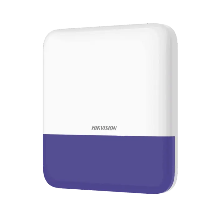 (AX PRO) Sirena Inalámbrica con Estrobo Azul para Exterior IP65 / 110 dB HIKVISION DS-PS1-E-WB/B