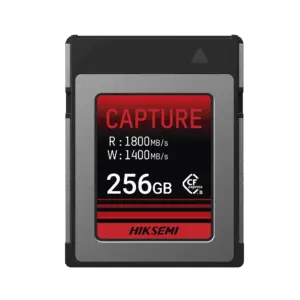 Memoria CFexpress tipo B / Clase 10 de 256 GB / Especializada para Cámaras de Fotografía y Video / 1800 MB/s Lectura / 1400 MB/s Escritura HIKSEMI by HIKVISI...