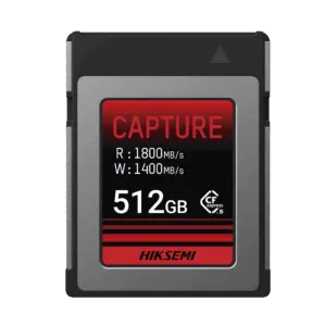 Memoria CFexpress tipo B / Clase 10 de 512 GB / Especializada para Cámaras de Fotografía y Video / 1800 MB/s Lectura / 1700 MB/s Escritura HIKSEMI by HIKVISI...