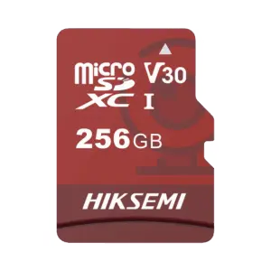 HIKSEMI by HIKVISION HS-TF-E1/256G Memoria microSD / Clase 10 de 256 GB / Especializada Para Videovigilancia (Uso 24/7) / Compatibles con cámaras HIKVISION y Otras Marcas / 95 MB/s Lectura / 55 MB/s Escritura