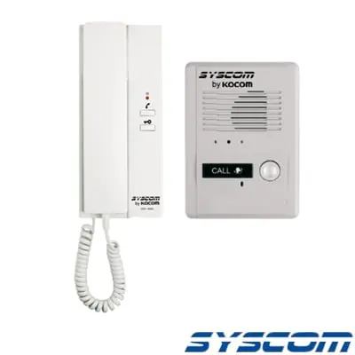 Kit de audio portero con un auricular (expandible hasta 3 auriculares) KOCOM KDP-601A1M/MS2D