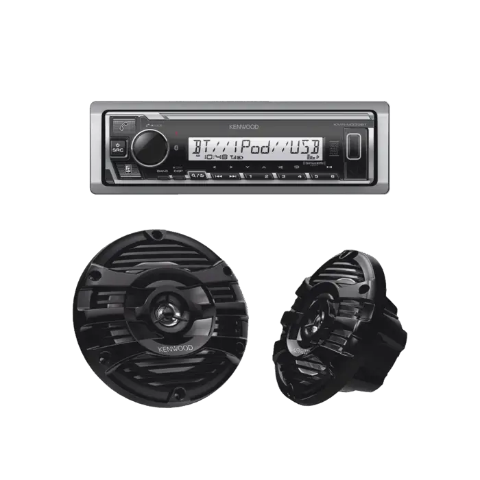 Kit de estéreo con Bluetooth KMR-M332BT | más Par de bocinas KFC-1653MRB JVC KENWOOD KE/1653MRB