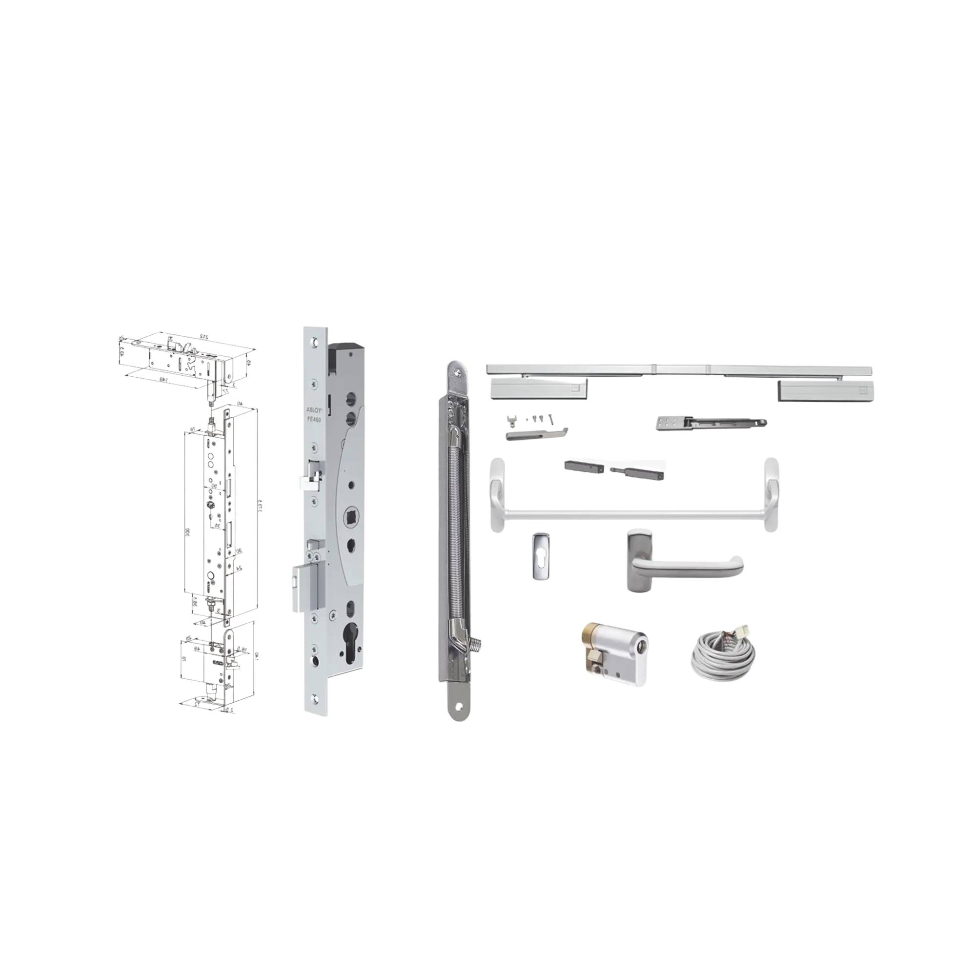 stage10img_31301-12 KIT DE CERRADURA PE460 ABLOY PE460PE920KITSYS245 - Imagen 1