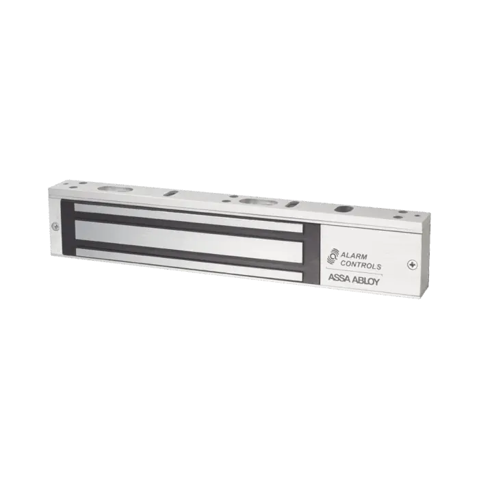 600 lbs Chapa Magnética, Garantía de Por Vida/ Voltaje Dual ALARM CONTROLS-ASSA ABLOY AC600S