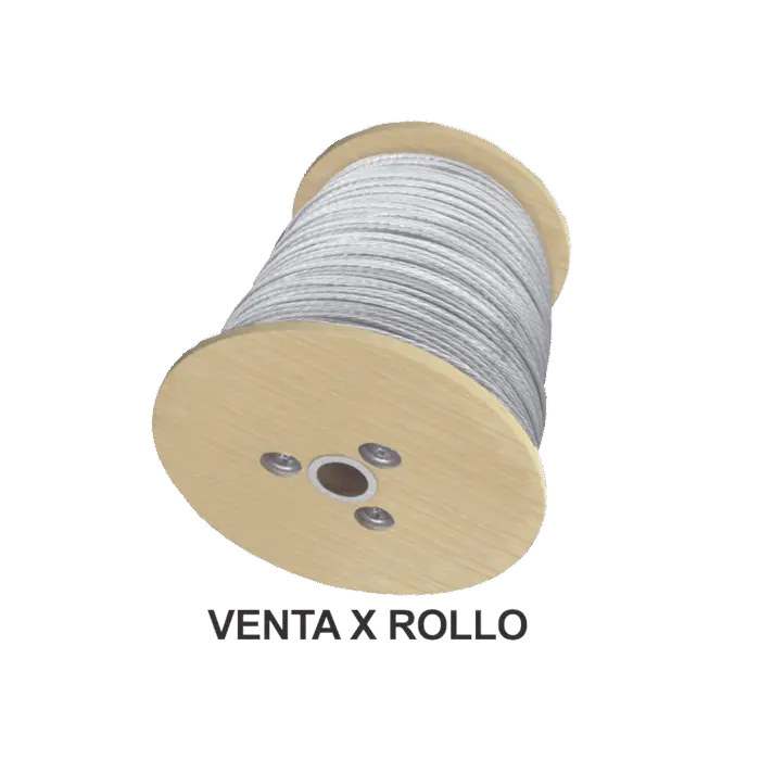 Cable de Retenida 5/16", Resistencia 3629 Kg, 7 Hilos (Carrete de 2000 metros). CAMESA S-RET-516CAM/2000